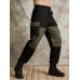 Men Outdoor Contrast Colorblock Multi Pocket Utility Ankle Length Cargo Pants