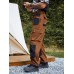 Men Colorblock Multi Pocket Ankle Length Soft Breathable Cargo Pants